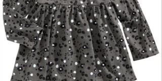 First Impressions Baby Girl's Leopard Print Tunic Gray Size 18MOS