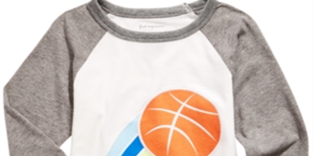 First Impressions Baby Boy's Basketball Print T-Shirt White Size 3-6MOS