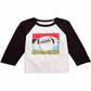 First Impressions Baby Boy's Raglan Football T-Shirt Gray Size 3-6MOS