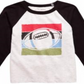 First Impressions Baby Boy's Raglan Football T-Shirt Gray Size 3-6MOS