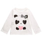 First Impressions Infant Girl's Panda Hearts T-shirt White Size 3-6MOS