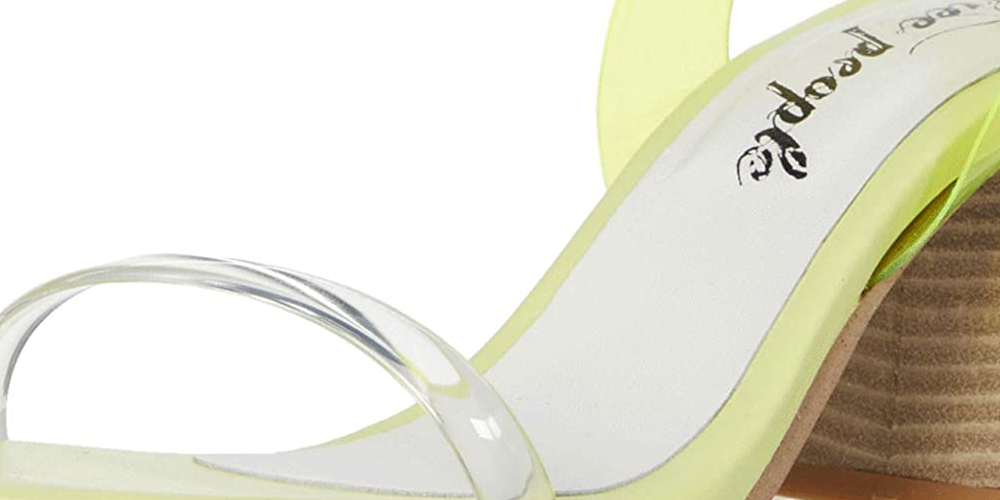 Free People Women's Natal Heel  Yellow Size 7M