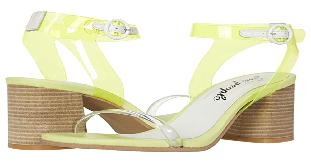 Free People Women's Natal Heel  Yellow Size 7M