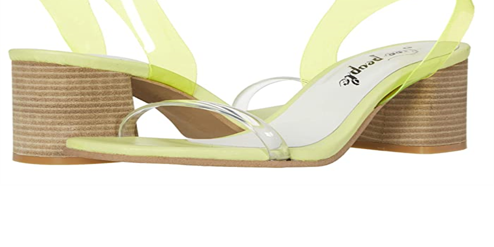 Free People Women's Natal Heel  Yellow Size 7M