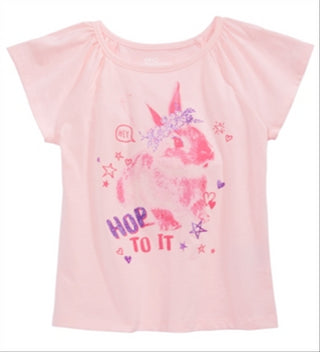 Epic Threads Toddler Girl's Hop to It T-Shirt Pink Size 2T
