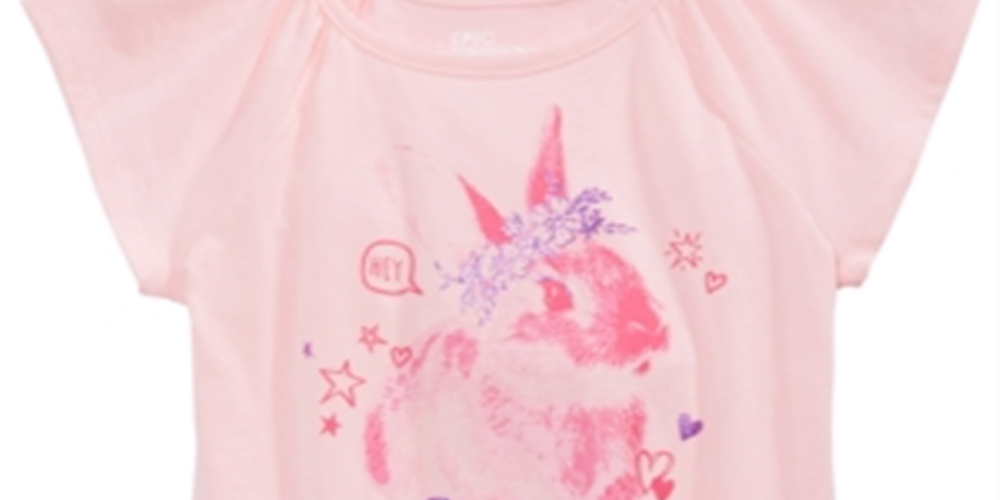 Epic Threads Toddler Girl's Hop to It T-Shirt Pink Size 2T