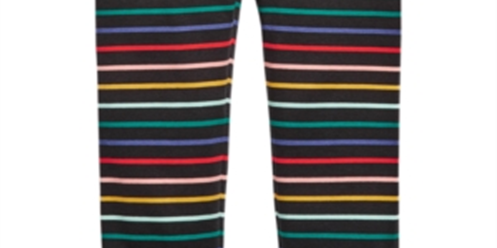 First Impressions Baby Girl's Striped Leggings Black Size 6-9MOS
