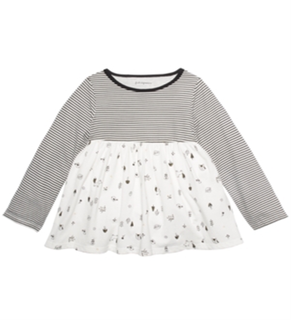First Impressions Toddler Girl's Cotton Woodland Animals Tunic White Size 3T