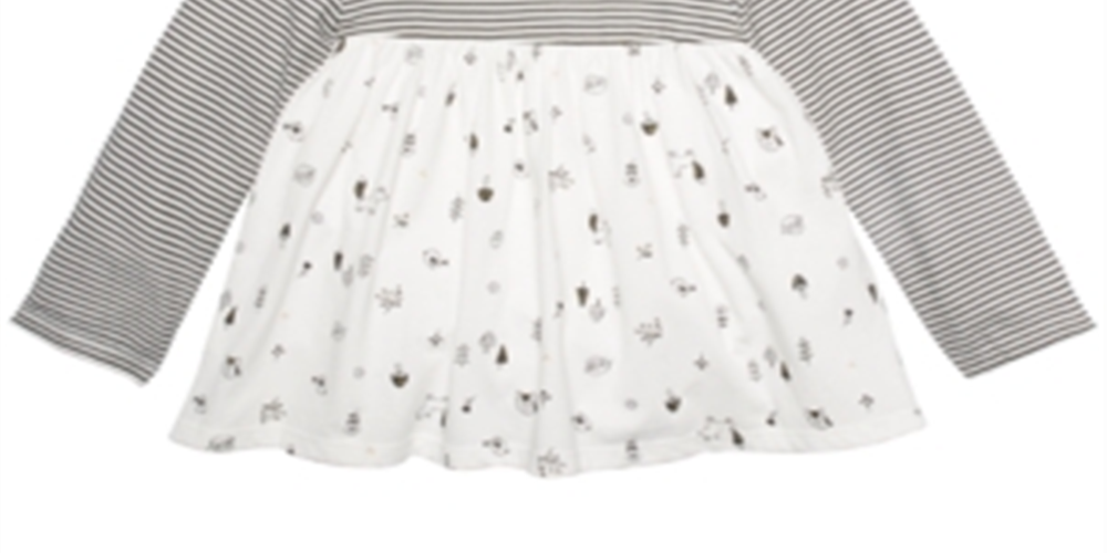 First Impressions Toddler Girl's Cotton Woodland Animals Tunic White Size 3T
