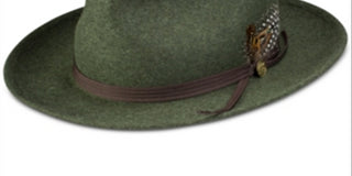 Stetson Men's Layden Felt Fedora Cap Green Size -L