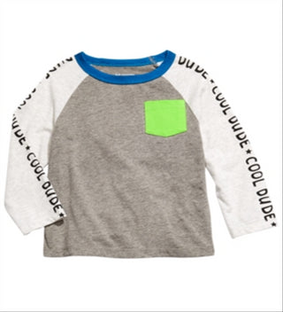 First Impressions Toddler Boy's Colorblocked Pocket T-Shirt Gray Size 2T