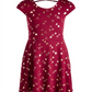 Epic Threads Big Girl's Foil Print Crisscross Strap Dress Red Size Medium