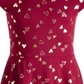 Epic Threads Big Girl's Foil Print Crisscross Strap Dress Red Size Medium