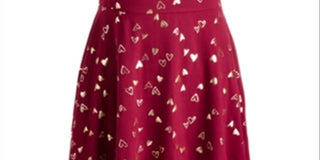 Epic Threads Big Girl's Foil Print Crisscross Strap Dress Red Size Medium