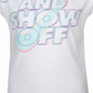 Nike Little Girl's Show up & Show Off Logo T-Shirt White Size 6X