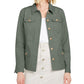 Charter Club Women's Four Pocket Denim Jacket Green Size Medium