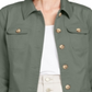 Charter Club Women's Four Pocket Denim Jacket Green Size Medium