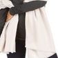 INC International Concepts Women's Line Work Foil Flower Wrap Tan One Size