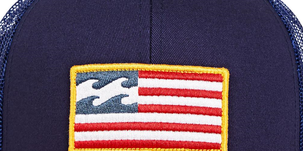 Billabong Men's Snapback Sports Merica Ball Cap Blue Size Regular