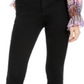 INC International Concepts Women's Curvy Skinny Ankle Jeans Black Size 6