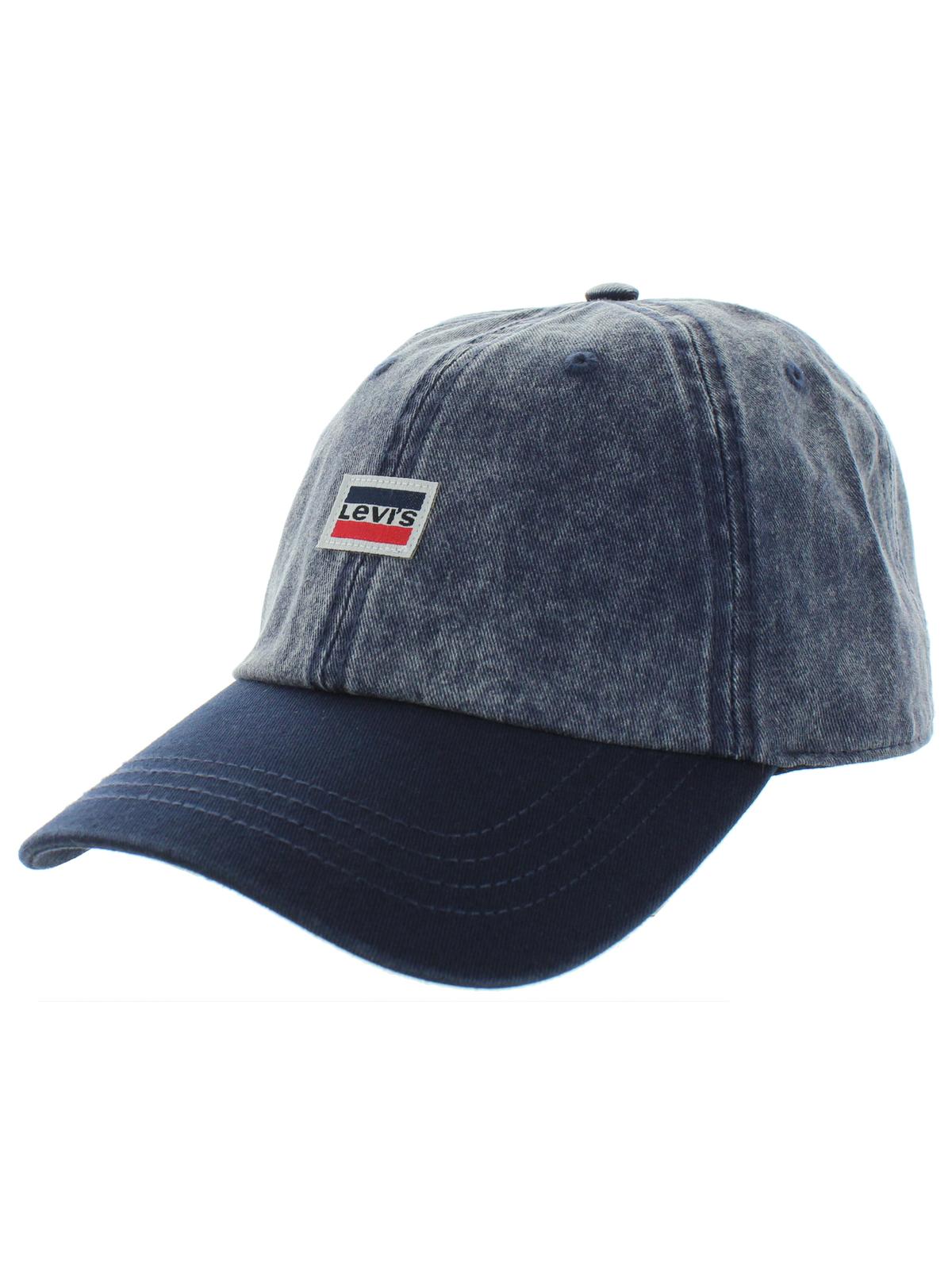 Levi's Men's Enzyme Wash Denim Logo Ball Cap Blue Size Regular