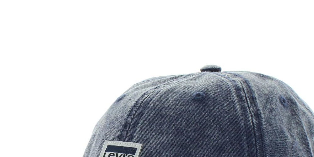 Levi's Men's Enzyme Wash Denim Logo Ball Cap Blue Size Regular