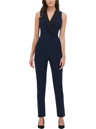 Tommy Hilfiger Women's Jumpsuit Knit Sleeveless Navy Size 8
