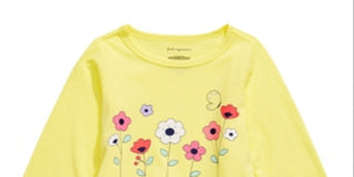 First Impressions Baby Girl's Cotton Floral Print T-Shirt Yellow Size 6-9MOS