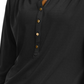 Charter Club Women's Polo Dressy Blouse Black Size Petite Small