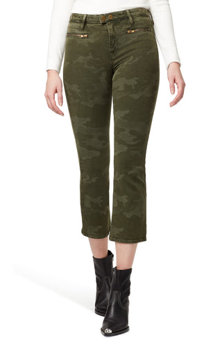 Sanctuary Women's Camo Connector Kick Crop Jeans Green Size 29/8