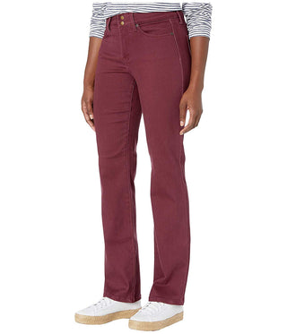 NYDJ Women's Marilyn Straight Pants Red Size 4 Petite