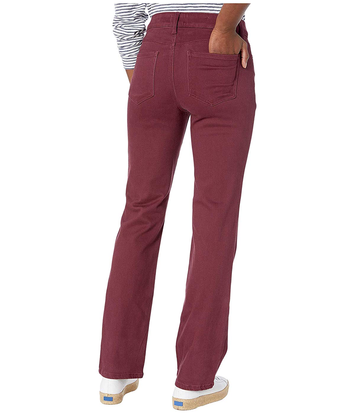 NYDJ Women's Marilyn Straight Pants Red Size 4 Petite