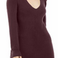 INC International Concepts Women's V Neck Tunic Sweater Burgundy Size Petite XL