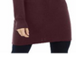 INC International Concepts Women's V Neck Tunic Sweater Burgundy Size Petite XL