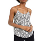 Bar III Women's Snake Print Woven Camisole Brown Size X-Small