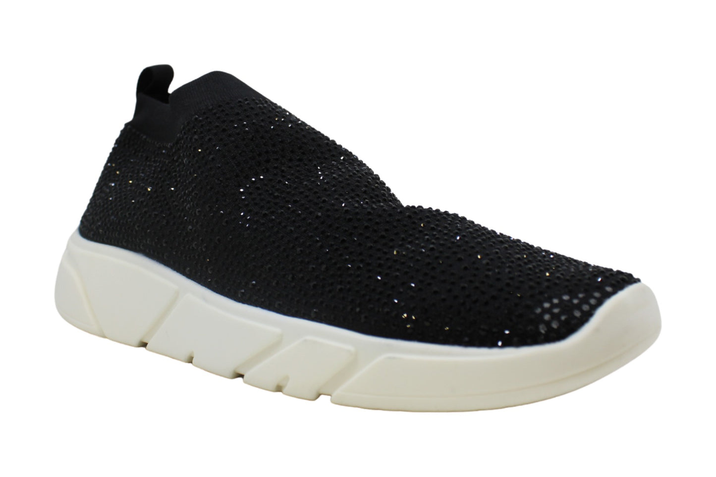 INC International Concepts Women's Low Top Slip on Fashion Sneakers Black Size 5 M