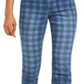 INC International Concepts Women's Washed Plaid Skinny Jeans Blue Size 2 Petite