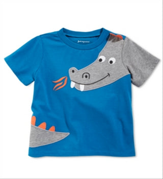 First Impressions Baby Boy's Dragon Print Cotton T-Shirt Blue Size 6-9MOS