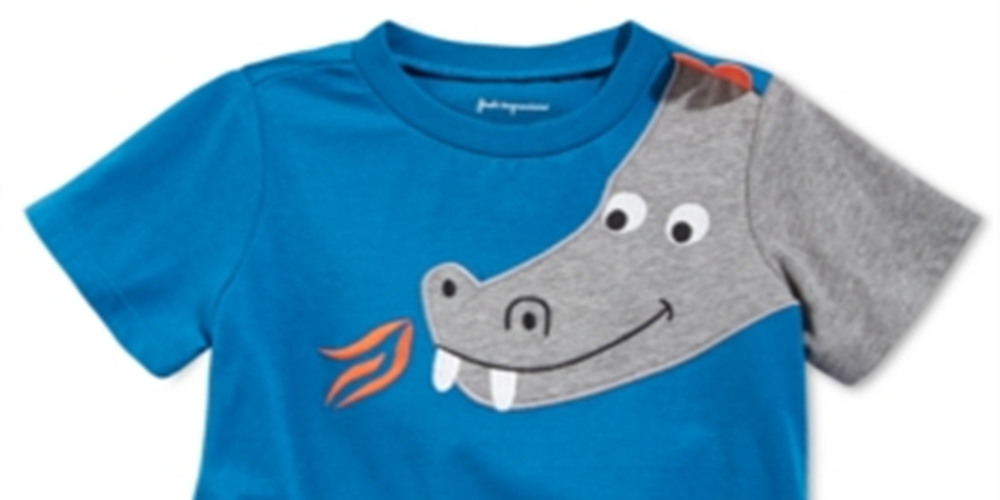 First Impressions Baby Boy's Dragon Print Cotton T-Shirt Blue Size 6-9MOS