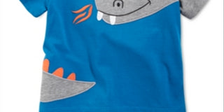 First Impressions Baby Boy's Dragon Print Cotton T-Shirt Blue Size 6-9MOS