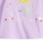 First Impressions Baby Girl's Long Sleeve Elephant T-Shirt Purple Size 24MOS