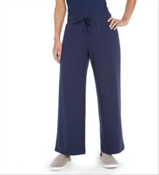 Style & Co Women's Wide Leg Tie Waist Pants Blue Size X-Small