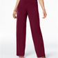 Alfani Women's Knit Wide Leg Pant Merlot Size Petite L