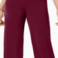 Alfani Women's Knit Wide Leg Pant Merlot Size Petite L