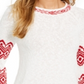 Style & Co Women's Fair Isle Boat Neck Sweater White Size X-Small