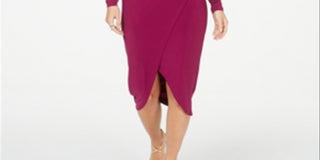 Thalia Sodi Women's Crossover Dress Red Size X-Large