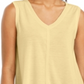 Style & Co Women's High Low Tank Top Yellow Size Medium