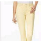 Charter Club Women's Chelsea Tummy Control Skinny Leg Ankle Pants Yellow Size 12