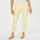 Charter Club Women's Chelsea Tummy Control Skinny Leg Ankle Pants Yellow Size 12