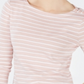 Charter Club Women's Cotton Striped Boat Neck Top Pink Size Petite Medium